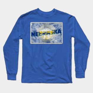 Nebraska vintage style retro souvenir Long Sleeve T-Shirt